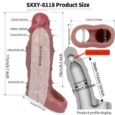 6.7 Inch Liquid Silicone Reusable Penis Sleeve delay ejaculation and forget the worry of losing control For Men