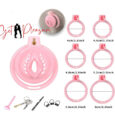 Mini Pink Pussy Face Anti Erection Training Protective Beginner chastity devices