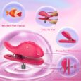Vibrating Nipple Toys and Rose Red Collar Breast Teasing Stimulation Tools For Women