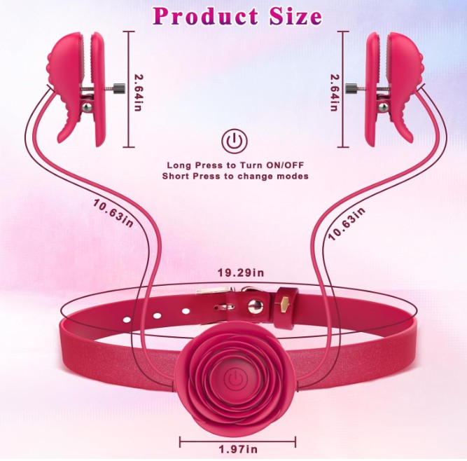 Unique Design Nipple Vibrator With Rose Vibrator For Women