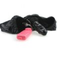 Black Dildo Latex Panties Black with Remote Controlled Vibrator