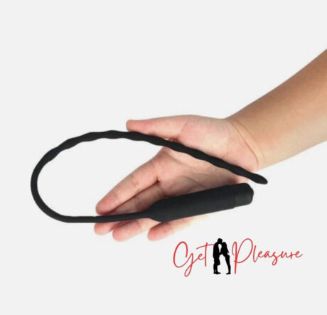 Black urethral sound dilator 0.6mm 10 frequency urethral vibrator catheter Sex Toys For Men