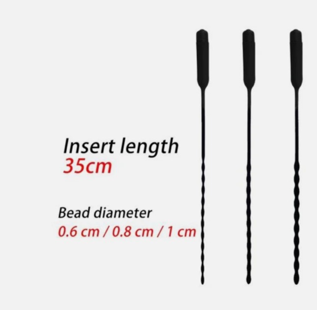 cheap price 0.6mm Urethral Catheter Black Sex Toys
