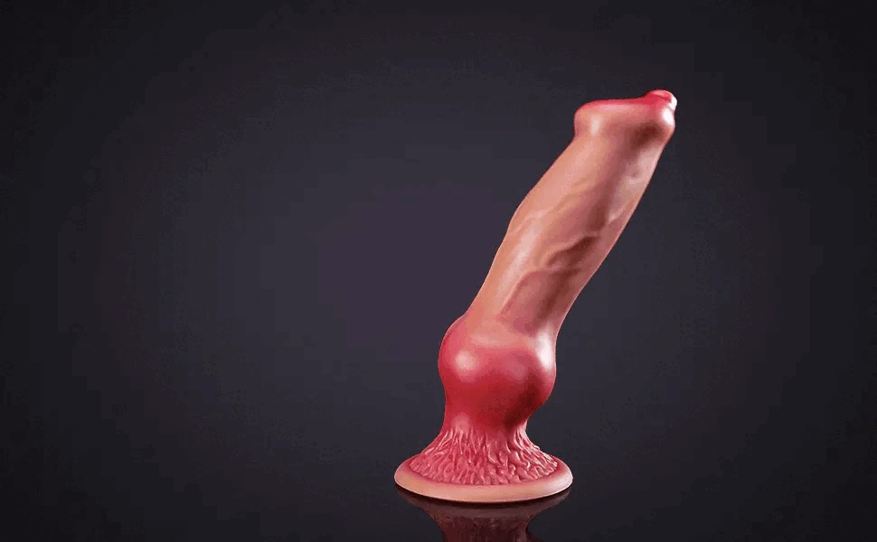 10.62 Inches Dog Silicone Big Knot Dog Dildo