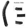 14 Inches Black Jelly Double Dildo Sex Toy for Women