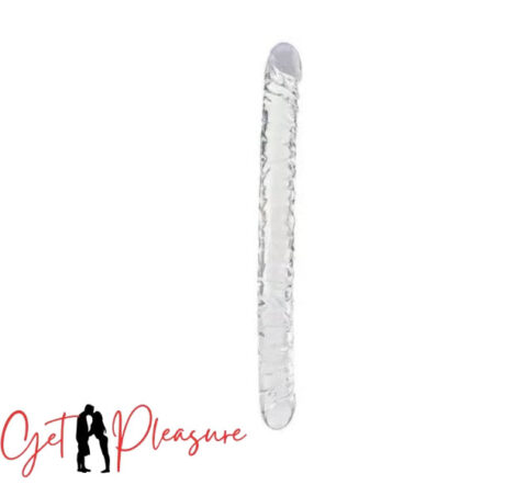 Double-Sided Lesbian Clear Jelly 34 cm Double Dildo Realistic Dildo
