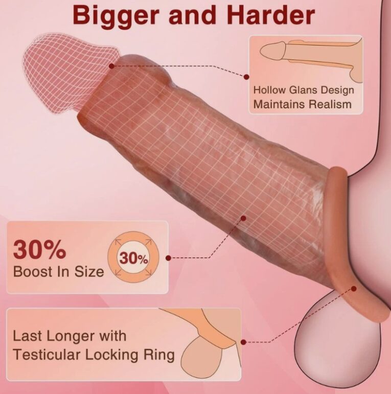 5 Inches Open Head Penis Extender Sleeve India