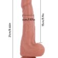 8 Inch Uncut Foreskin Realistic Dildo Strap On For Lesbian