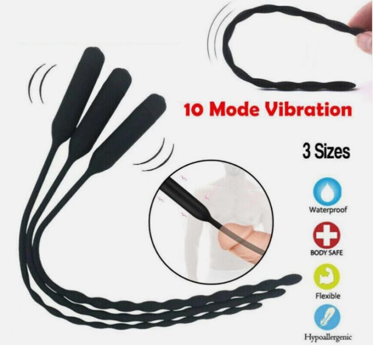 8mm Urethral Vibrating Buttplug Sex Tools For Men