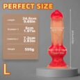 9.65 Inches Dog knotted Silicone Penis dildo India