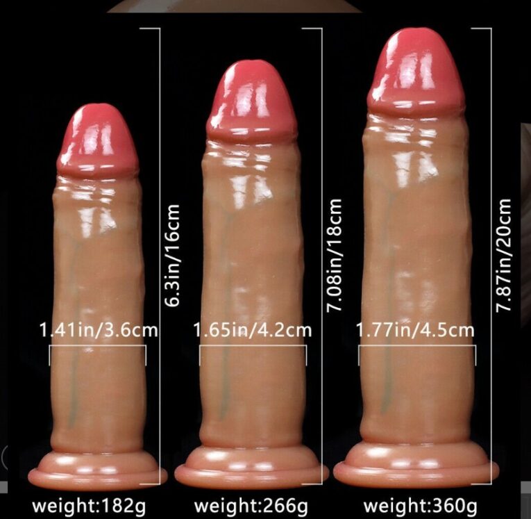Beginners Realistic sliding silicone dildos
