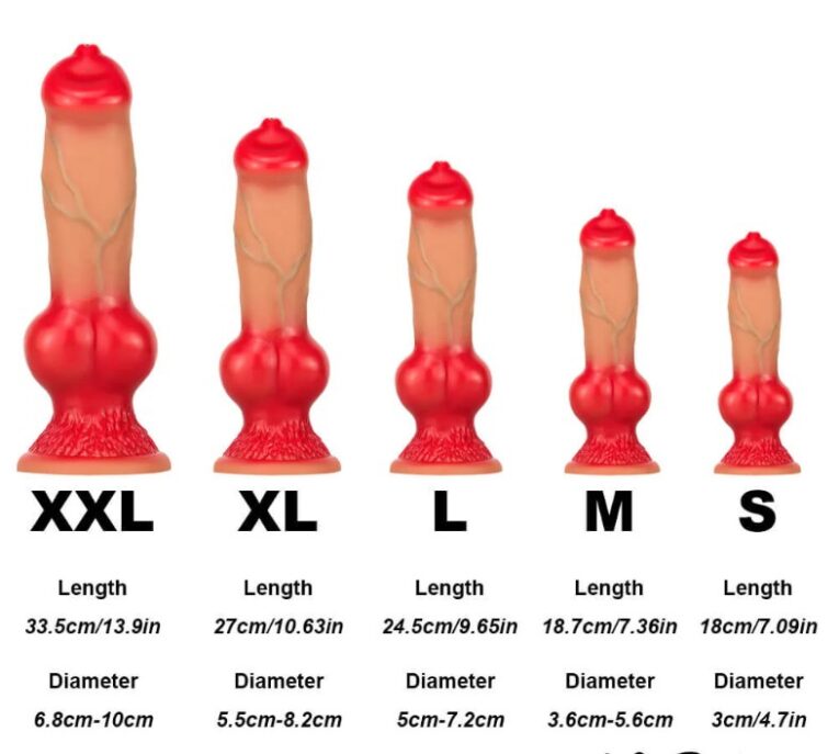 Big Size Dog Penis Dildos with Strong Suction Cup Sex Toys India