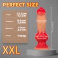 13.19 Inches XXL Big Giant Dog Knotted Silicone Dildo India