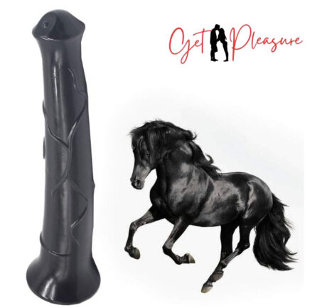 12 Inches Realistic Black Horse Dildo For Women