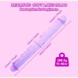 34 cm Purple Jelly Realistic Double Head Penis Dildo