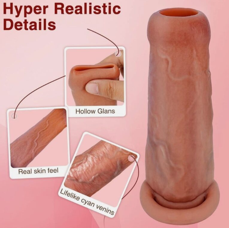 Hyper Realistic Penis Extender Sleeve India
