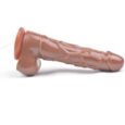 Multi-speed Brown Vibrating 7inch Penis Dildos