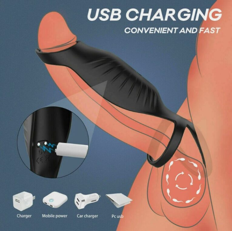 Remote Control Black Vibrating Ring India