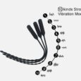 6mm Beginners vibrating urethral dilator With 10 different frequency vibration modes Black