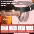 Double Ended Strap-on Penis Dildo With Wireless Remote