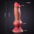 10.62 Inches Dog Silicone Big Knot Dog Dildo
