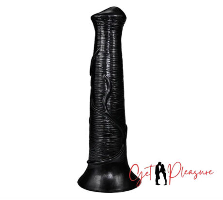 8 Inches Black Realistic Silicone Horse Penis Dildo India