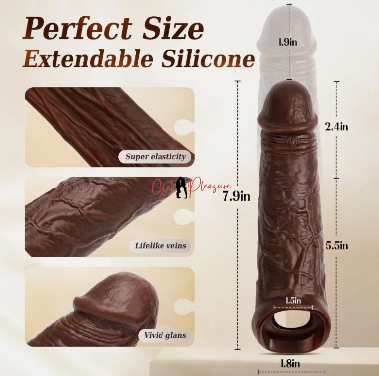 Brown Wireless Remote Penis Sleeve India