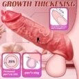 Hyper Realistic Tongue Licking Vibrating Penis Sleeve With Wireless Remote