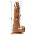 Realistic Lifelike Brown Silicone Penis Dildo with Suction Cup -7 inches