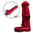 18.2cm Silicone Reusable Red Horse Penis Extender Sleeve