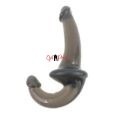 Lesbian Strapless Jelly Black Dildo For Couple