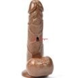 Realistic Lifelike Brown Silicone Penis Dildo with Suction Cup -7 inches