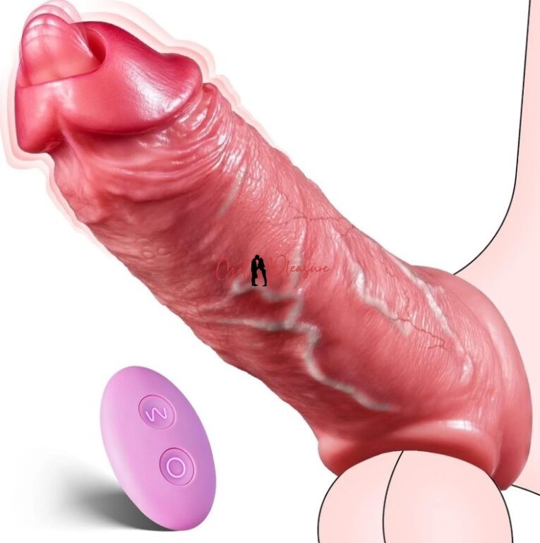 Tongue Licking Vibrating Remote Control Sleeve India