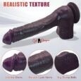 10.5 Inches Black authentic Penis Dildo For Women