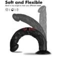 14 Inches Black Extra Long Penis Dildo With Strong Suction Cup