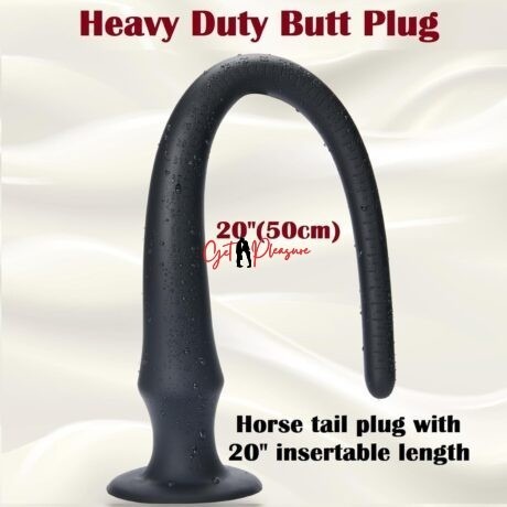 Super Long 20 Inches Black Anal Buttplug