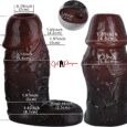 Open Glans Exposed Design Black Penis Sleeve For Men
