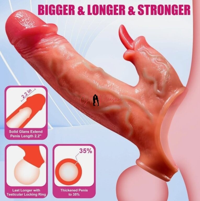 6 Inches Tongue Licking Vibarting Penis sleeve india