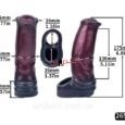 black and red platinum finish  Unique Horse Penis Texture and cock sleeve 6.88 Inches