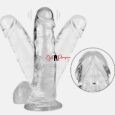 Transparent Jelly Realistic Penis Dildo 8 Inches with Suction Cup