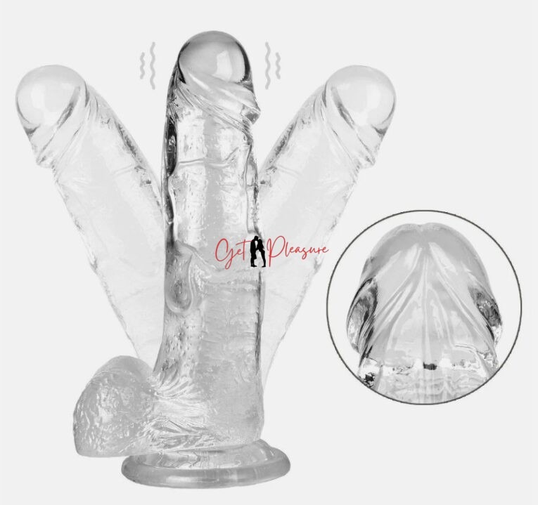 8 Inches Transperant Penis Dildos India
