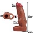 Unleash Wild Pleasure Dog penis Animal  Penis Sleeve 8 Inches