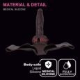 10 Inches Extra Lange Wearable Realistic Huge Black Hollow Pant Dildo Extender For Men