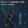 Vibrating Beads Black Anal Plug multifunctional sex toy for anal pleasure Wireless remote control