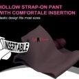 10 Inches Extra Lange Wearable Realistic Huge Black Hollow Pant Dildo Extender For Men