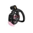 New Black Cobra  Chastity Kit With Pink Urethral Plug-NUB Size