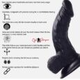 5.5 Inches Insertable Length Black Realistic Curved Dildo
