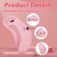 Pink Wearable Chastity Cage With Golden Anal Buttplug and Belt