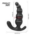 Vibrating Beads Black Anal Plug multifunctional sex toy for anal pleasure Wireless remote control