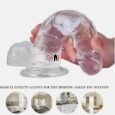 Transparent Jelly Realistic Penis Dildo 8 Inches with Suction Cup